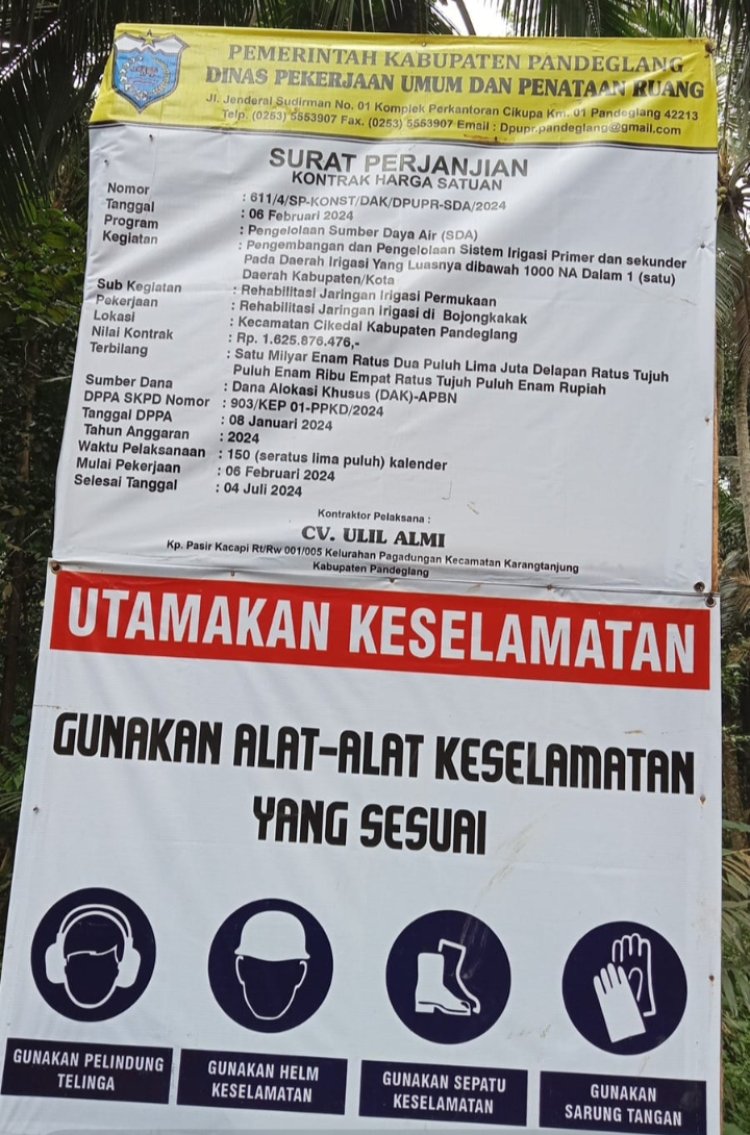 Proyek pengelolaan sumberdaya air Dinilai Janggal, AMP lakukan audensi ke PUPR Pandeglang.