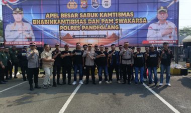 BPPKB BANTEN 98 Ikuti Apel Sabuk Kantibmas di Halaman Mapolres Pandeglang