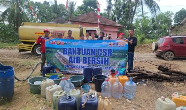 Ketua Dpac Patia Bppkb Banten, Dampingi PT. HK salurkan Bantuan Air Bersih Untuk Warga Patia