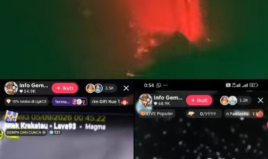 Gunung Anak Krakatau Erupsi Sejak Semalam, Masyarakat Dihimbau Tetap Waspada