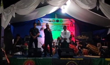 Ketua Dpc Bppkb kabupaten Pandeglang, Hadiri Keceran Tjimande di Padepokan Putra Siliwangi Labuan